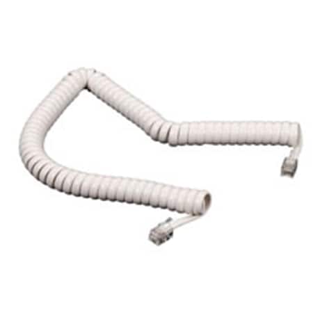 Icc GCHA444006-FWH - 6 ft. Handset Cord - White ICC-ICHC406FWH